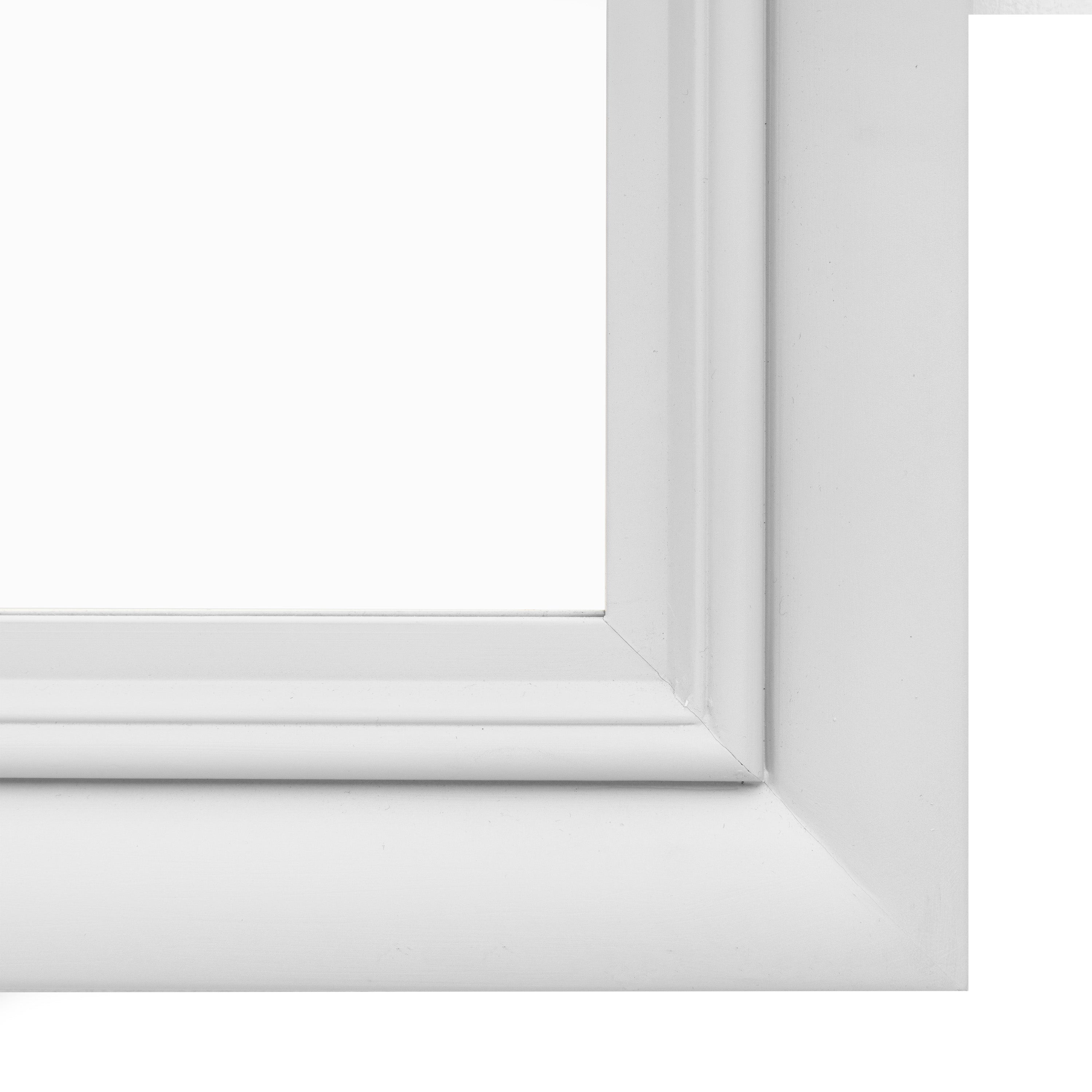 Iowa Stone White Window Mirror